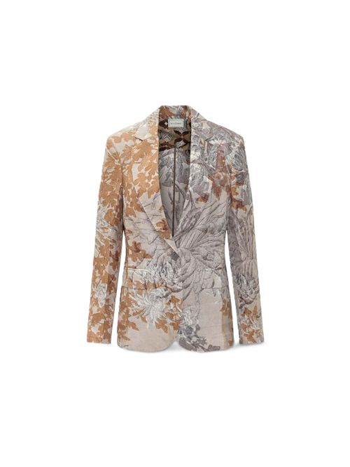 Giacca donna in seta stampa Pattern Mauve Pierre Louis Mascia | CIADOX-GC12430518175/101